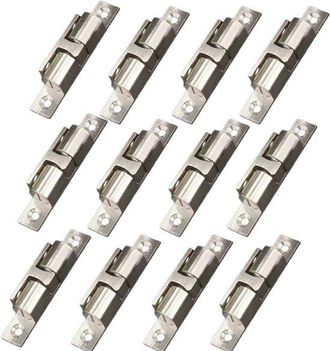 OEM Cerradura De Presi&oacute;n De 12 Piezas, Cerradura, Pestillo De Presi&oacute;n, Cerraduras De Bola, Sujetador Universal Para Puertas, Plateado