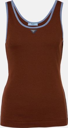 Prada Cotton jersey tank top