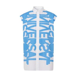 Burberry Camicia Senza Maniche Universal Passport - - Blouses & Shirts - Donna - Blu - M