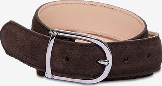 Berthille Gebogener gerundeter Wildledergürtel - 3 cm