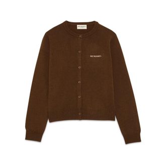 Roy Rogers Cardigans, female, Brown, Size: XL Cardigan in lana
