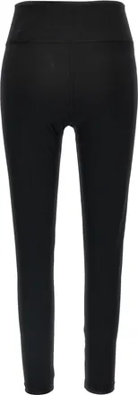 Balenciaga Logo-Print Spandex Leggings - Black