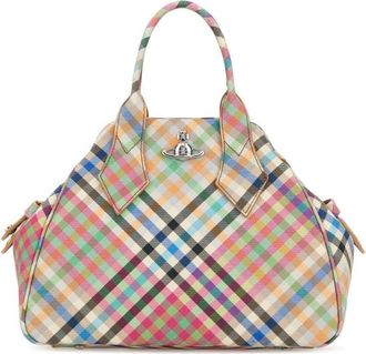 Vivienne Westwood Printed Canvas Medium Yasmine Handbag