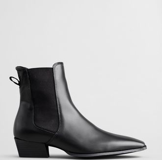 GANT Women Bassotte Leather Boots (37) BLACK