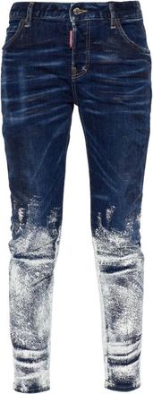 Dsquared2 Teddy Jeans - Dames - Jeans - Blauw - Maat: S Katoen