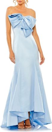 Mac Duggal Strapless Mermaid Gown in Powder Blue at Nordstrom, Size 2
