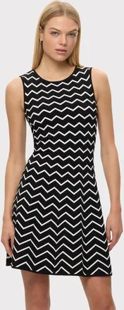 H&eacute;rve L&eacute;ger The Bryn Dress in Alabaster Black at Nordstrom, Size Xx-Small