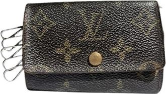 Louis Vuitton Pre-owned Accessories, female, Brown, Size: ONE SIZE Pre-owned Canvas Key-holder