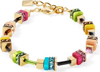 Coeur de Lion Boho Sunset Cube Bracelet in Rainbow at Nordstrom, Size 8.5