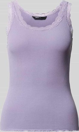 Only Slim Fit Tank Top aus Baumwoll-Mix Modell SARA in Flieder, Gr&ouml;&szlig;e XL