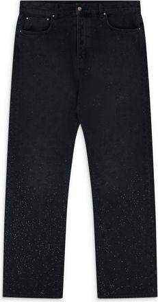 Amiri Vintage Black Crystal Burst MA Paisley Straight Jean