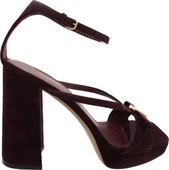 Ferragamo Mael 85 Platform Sandals, Size 7 C