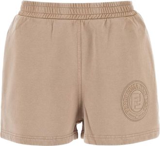 Fendi Cappuccino Cotton Shorts