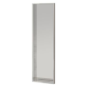 Dmora Espejo Enego, Forma Rectangular, Tipo De Pared, Estructura Transparente, 40x120h Cm Transparente