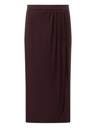 Tom Ford Maxi-plooirok met gewikkeld effect - Paars