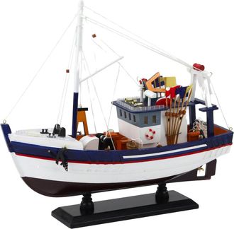 OEM Barco De Pesca Decorativo De Colecci&oacute;n, Modelo De 37x34 Cm