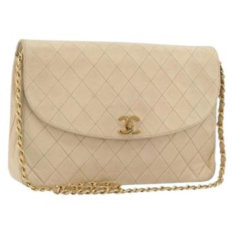 Chanel Pre-owned Vintage Shoulder Bag - Dames - Pre-owned - Beige - Maat: ONE Size Leer