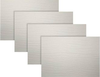 Fortessa Set Of 4 Strata Rectangle Leather Placemats