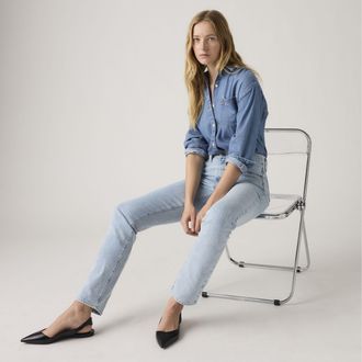 Levi's 724 High Rise Straight Jeans - Womens - 23X30 - Blue