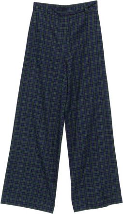 Dries Van Noten Check-pattern Wide-leg Trousers