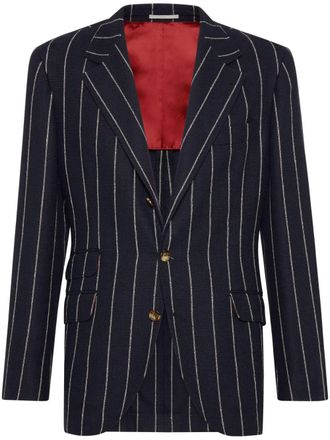 Brunello Cucinelli Blazer Cavallo - Blu