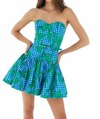 Hutch Junie Mini Dress In Cobalt Blue