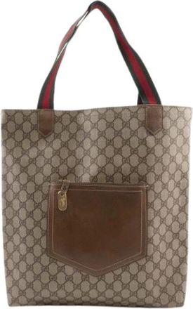 Gucci Pre-owned Tote Bags, female, Brown, Size: ONE SIZE Pre-owned Tote bag