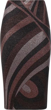 Pucci Falda midi de punto Lurex con estampado Iride - Skirts - Mujer - Multicolor - S
