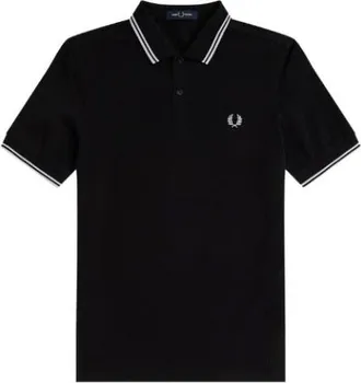 Fred Perry Hombre, Camisetas, Negro, Talla: XL