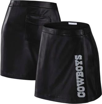 WEAR by Erin Andrews Womens WEAR by Erin Andrews x Gracie Hunt Black Dallas Cowboys Wrap Skirt at Nordstrom, Size X-Large