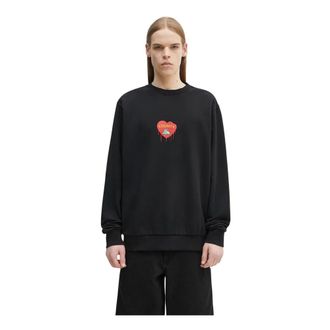 Marcelo Burlon Heren, Sweatshirts & Hoodies, Zwart, Maat: 2XL