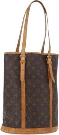 Louis Vuitton Pre-owned Canvas Bucket Bag - Dames - Vintage Tas - Bruin - ONE Size - Vintage