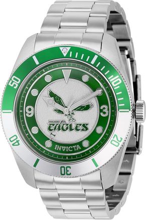 Invicta NFL Philadelphia Eagles Quartz Green Dial Mens Watch 37234