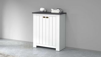 Inosign Schuhschrank »FIGO, Made in Italy - Schuhkommode,Schuhregal für ca. 20 Paar Schuhe« 1 Stk. tlg. 4-Türig, Siebdruck-dekorative Fräsungen, 10 Fächer, Br