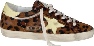 Golden Goose Super-Star Horsy Upper Toe and Tongue Nappa Star and Heel - Dames - Sneakers - Bruin - 39 EU - Schoenen
