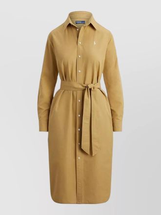 Polo Ralph Lauren long sleeve dress waist tie detail