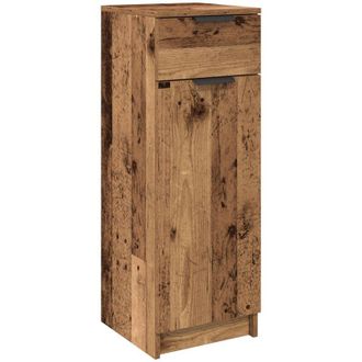vidaXL Mueble De Ba&ntilde;o Madera Ingenier&iacute;a Envejecida 32x34x90 Cm Vidaxl