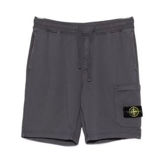 Stone Island Casual Shorts, male, Gray, Size: S Stone Island Shorts