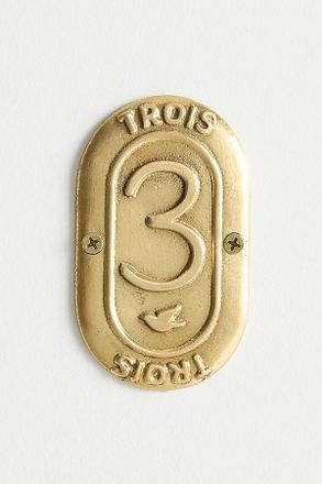 Anthropologie Claudette Brass House Numbers