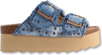 Colors Of California Stijlvolle HC.bes 41 Slippers - Dames - Sandalen - Blauw - 40 EU - Schoenen