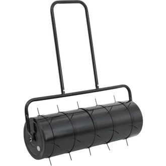 vidaXL Rullo da Giardino con Aeratore a Morsetti 63 l Ferro e Acciaio - Vidaxl
