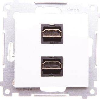 OEM Simon 54 Conector Hdmi Doble Blanco Dghdmi2.01/11