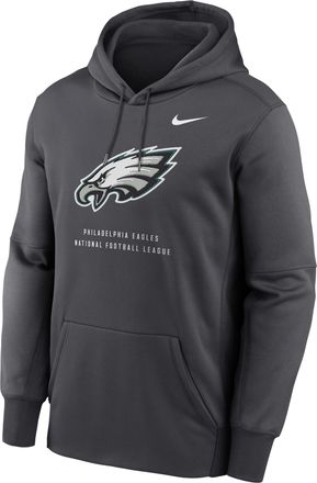 Nike Mens Philadelphia Eagles Nike Therma NFL Pullover Hoodie in Grey | NKAQ06F86-R7Q