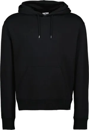 Courr&egrave;ges Hoodie met geborduurd logo - Heren - Hoodies - Zwart - M - Katoen - Hoodies & sweatvesten