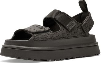 UGG Goldenglow Embossed Womens Sandals Dense Smoke : 11 B - Medium, Synthetic