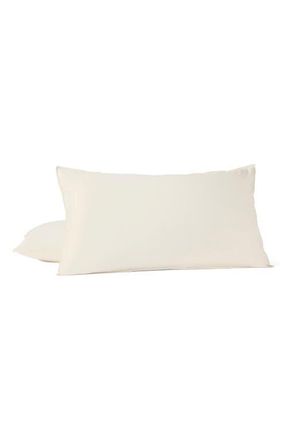 Coyuchi Organic Crinkled Percale Sham in Undyed at Nordstrom, Size King