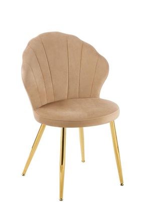 Regalos Miguel Sillas Comedor - Silla Virea Golden Terciopelo - Champ&aacute;n