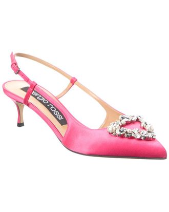 Sergio Rossi Godiva Satin Slingback Pump
