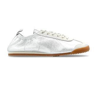 AllSaints Sneakers, female, Gray, Size: 8 1/2 US Kenny Leather Runner Trainers