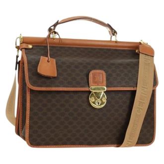 Celine Pre-owned Handbags, female, Brown, Size: ONE SIZE Pre-owned Plastic Vintage Hand Bag